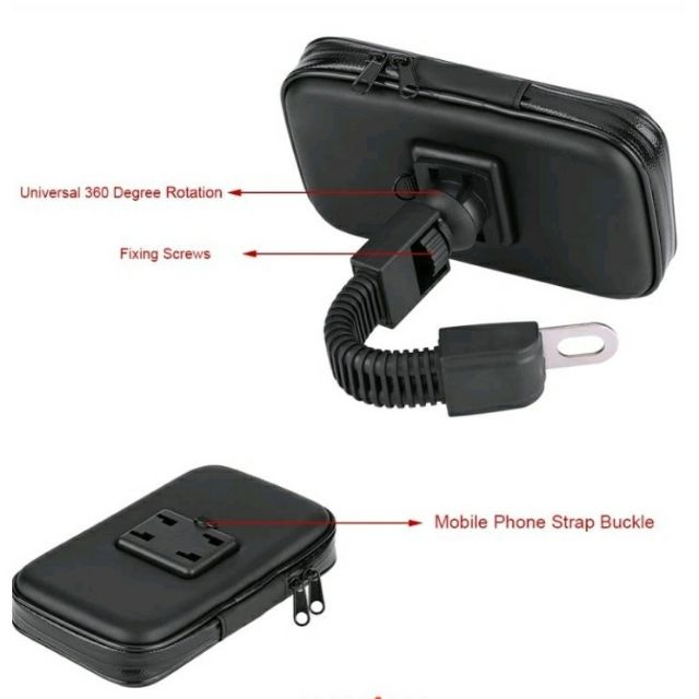 Quality Reliable SIDE MIRROR HANDLEBAR MOTORCYCLE PHONE HOLDER MOTOR BIKE BICYCLE 摩托车防水支架 - Image 3