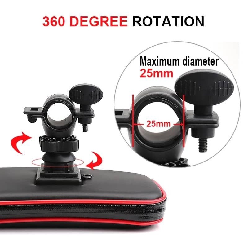 Quality Reliable SIDE MIRROR HANDLEBAR MOTORCYCLE PHONE HOLDER MOTOR BIKE BICYCLE 摩托车防水支架 - Image 2