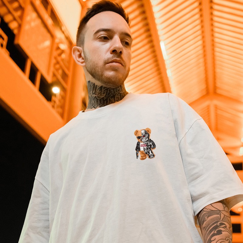 Essential Durable S-5XL Oversized Tees Korean Fashion Tshirt Plus Size Loose Shirt Half-Sleeves Graphic Streetwear Tr... - Image 2