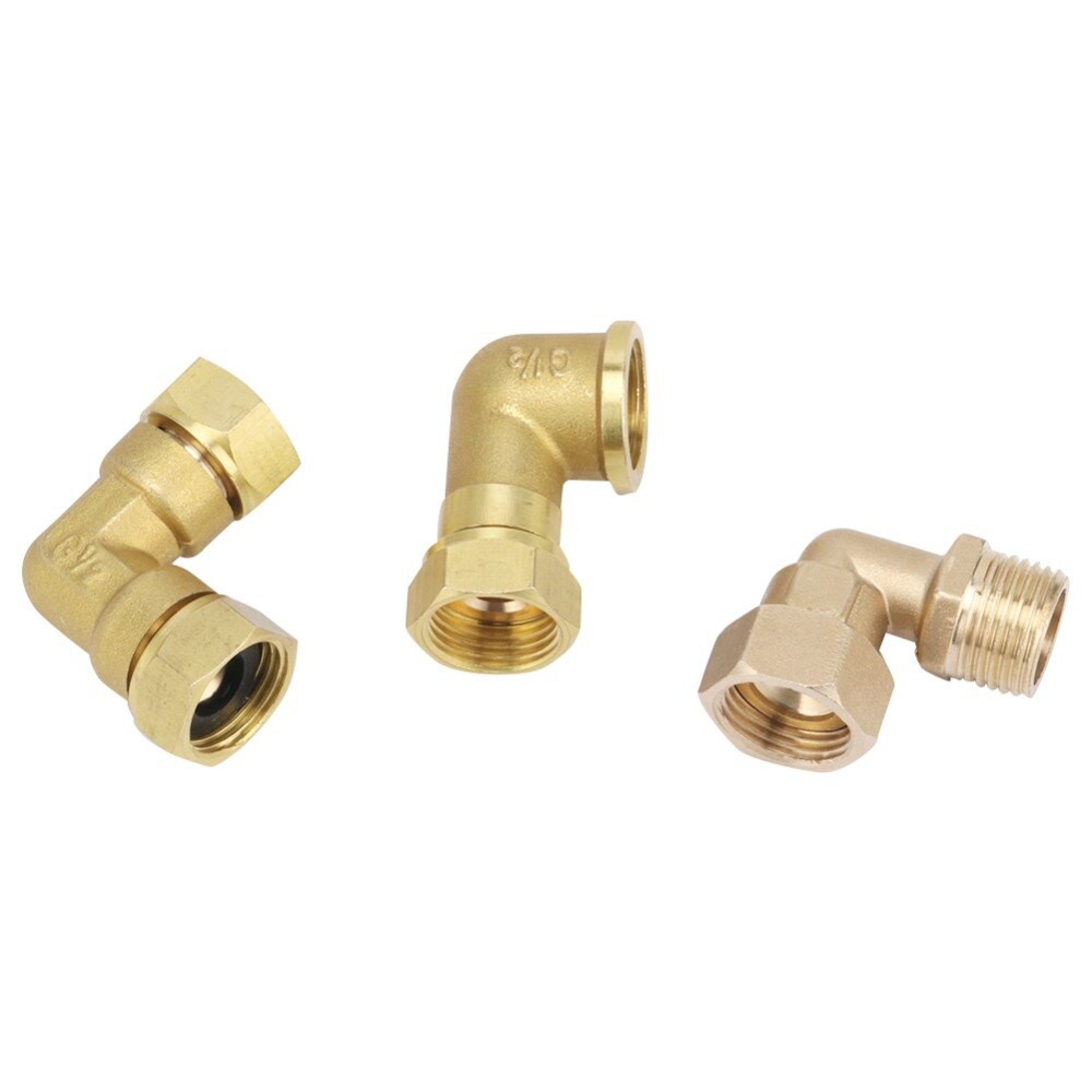 Purpose Have 1Pc Brass Elbow 1/2" Male/Female Thread Plumbing Pipe Fittings Junction Adapters - Image 5