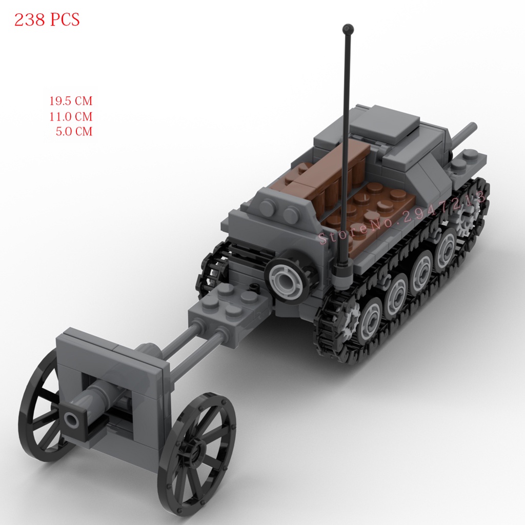 hot military WWII Technology T-20 tractor tank GAZ UAZ vehicles Soviet Army war weapons model bric