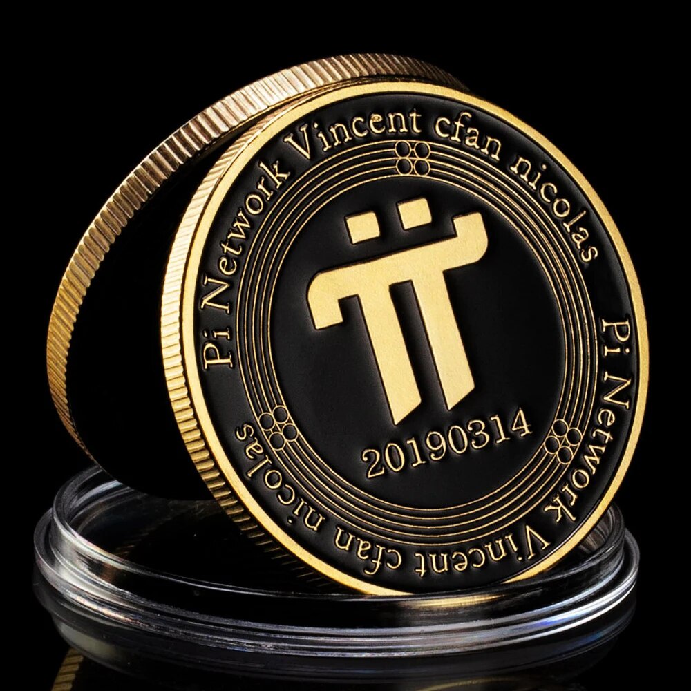 Pi Network Vincent Cfan Nicolas Collectible Silver Gold Plated Souvenir gift Crypto Coin Commemorati