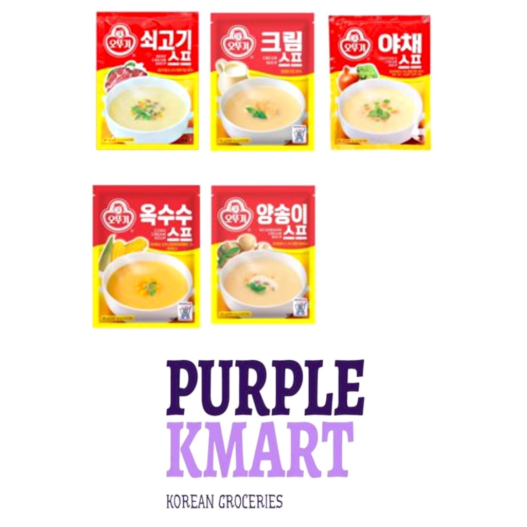 OTTOGI CREAM SOUP 80G :BEEF CREAM SOUP/ CREAM SOUP / VEGETABLE CREAM SOUP / CORN CREAM SOUP/MUSHROOM
