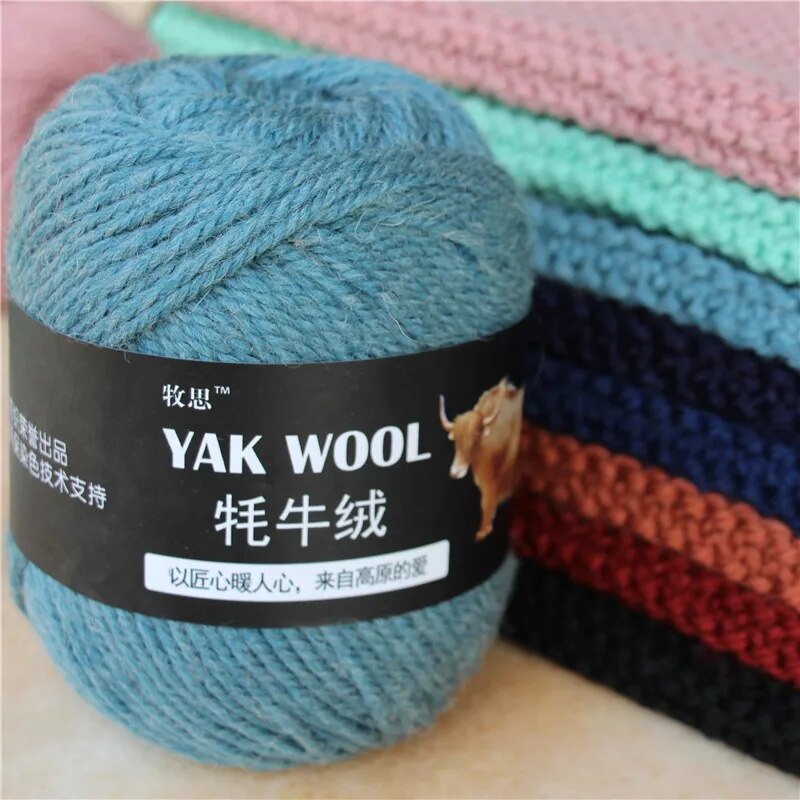 5balls=500g Yak Wool Yarn for Knitting Fine Worsted Blended Crochet Yarn Knitting Sweater Scarf 500/