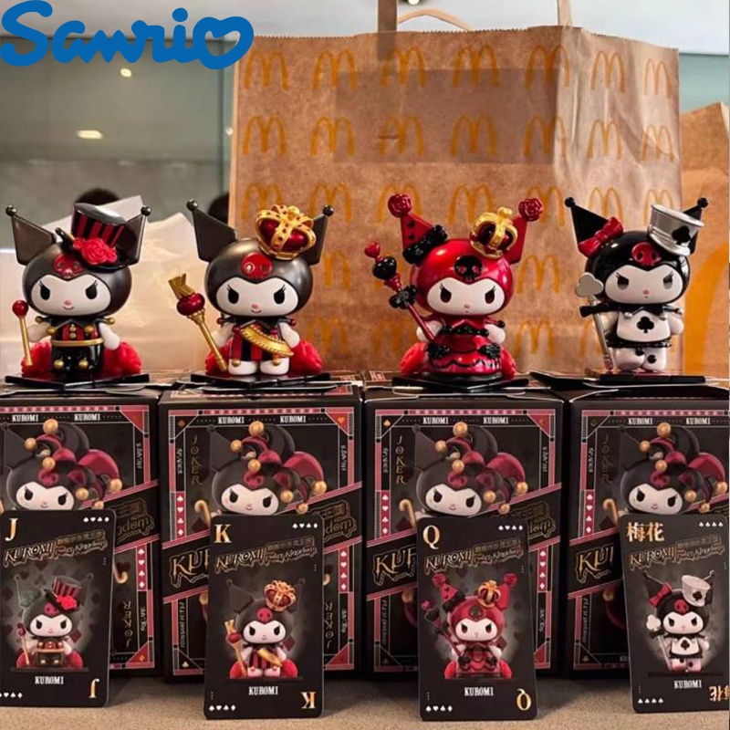 _ Sanrio Coolmy Poker Kingdom Blind Box Online Red New Kawaii Kuromi Handmade Toys For Girls