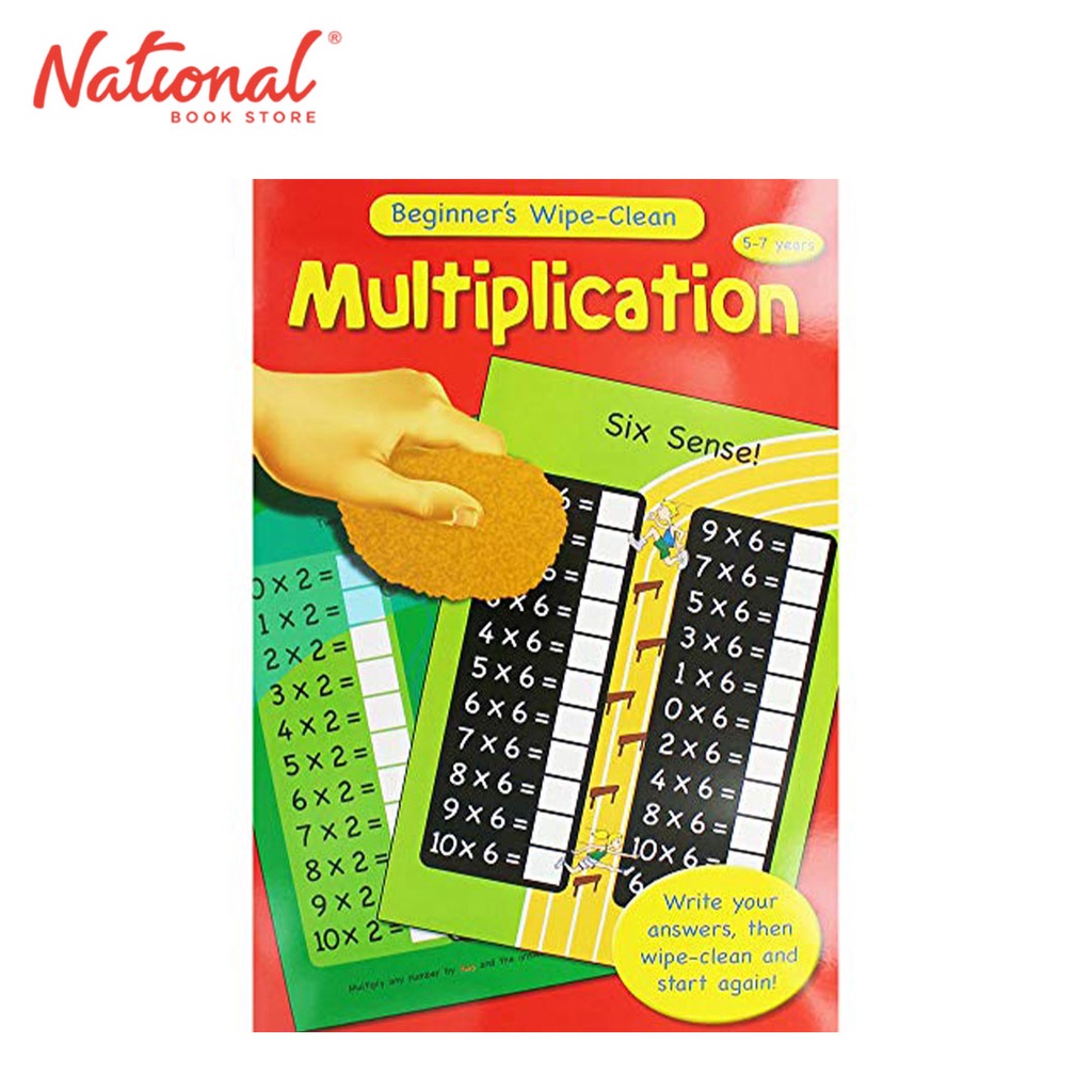Beginners Wipe-Clean Multiplication - Trade Paperback - Books for Kids