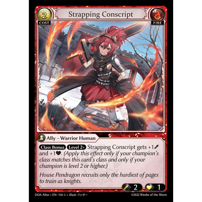 Grand Archive TCG - Strapping Conscript - U - Dawn of Ashes