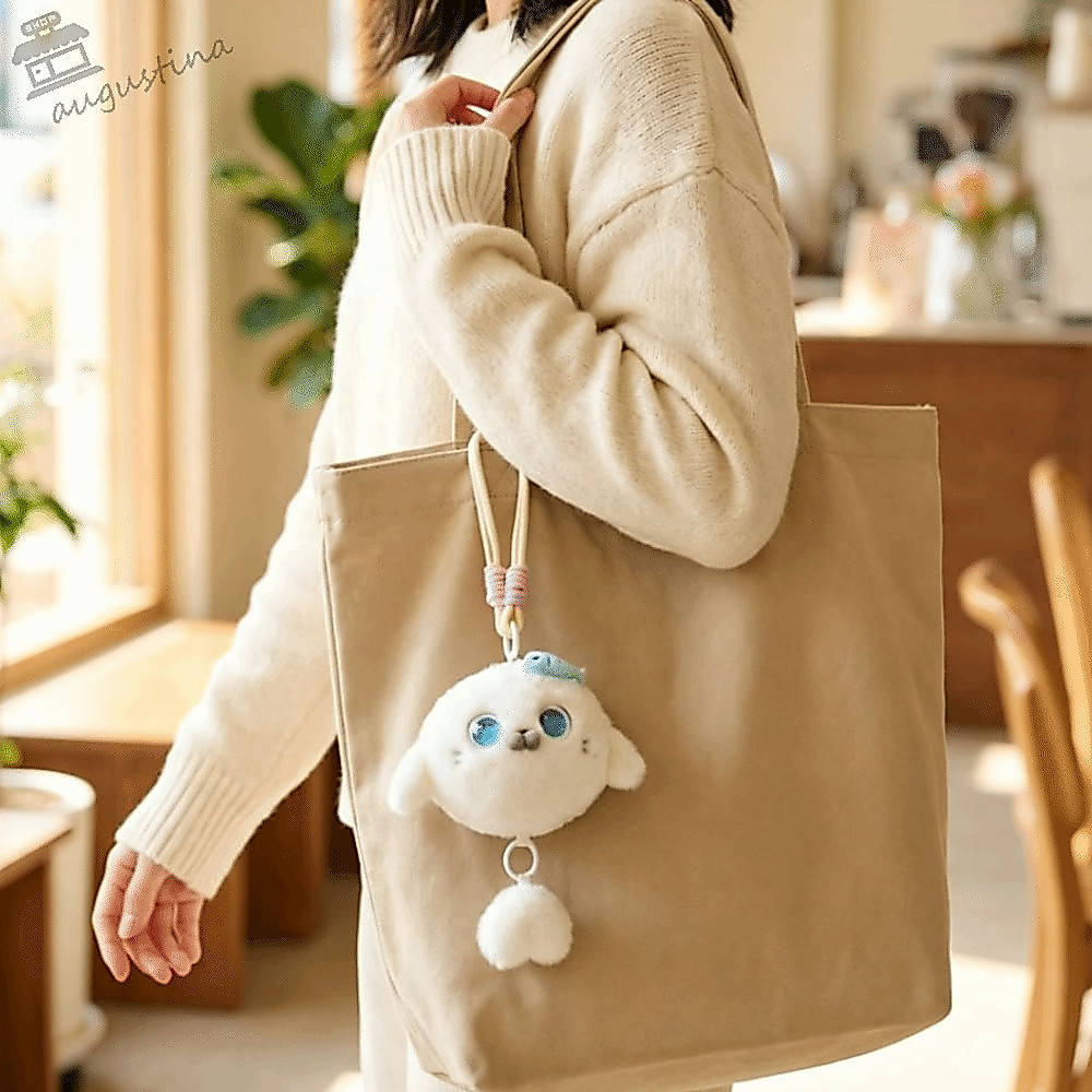 AUGUSTINA AI Cat Plush Toy, AI Continuous Dialogue Personal Companion AI Cat Spirit Pendant, Intelligent Voice Communication Relaxing Chat AI Companion Doll KeyChain