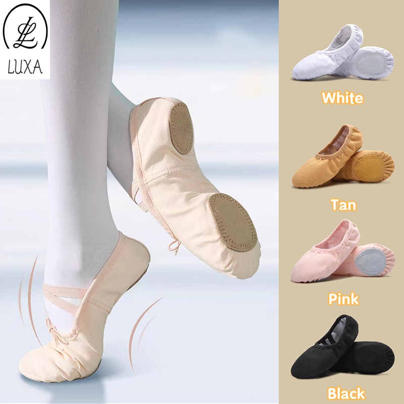 LUXA Ballet Shoes for Women Adult Canvas Dance Ballet Shoes for Kids Sneakers