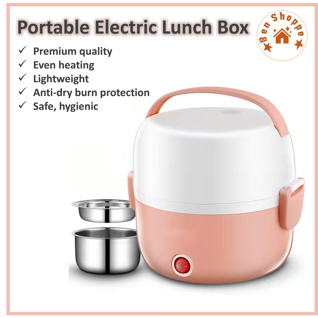 Electric Lunch Box Plug-In Heating Portable Stainless Steel Lunch Box High Quality Food Warmer