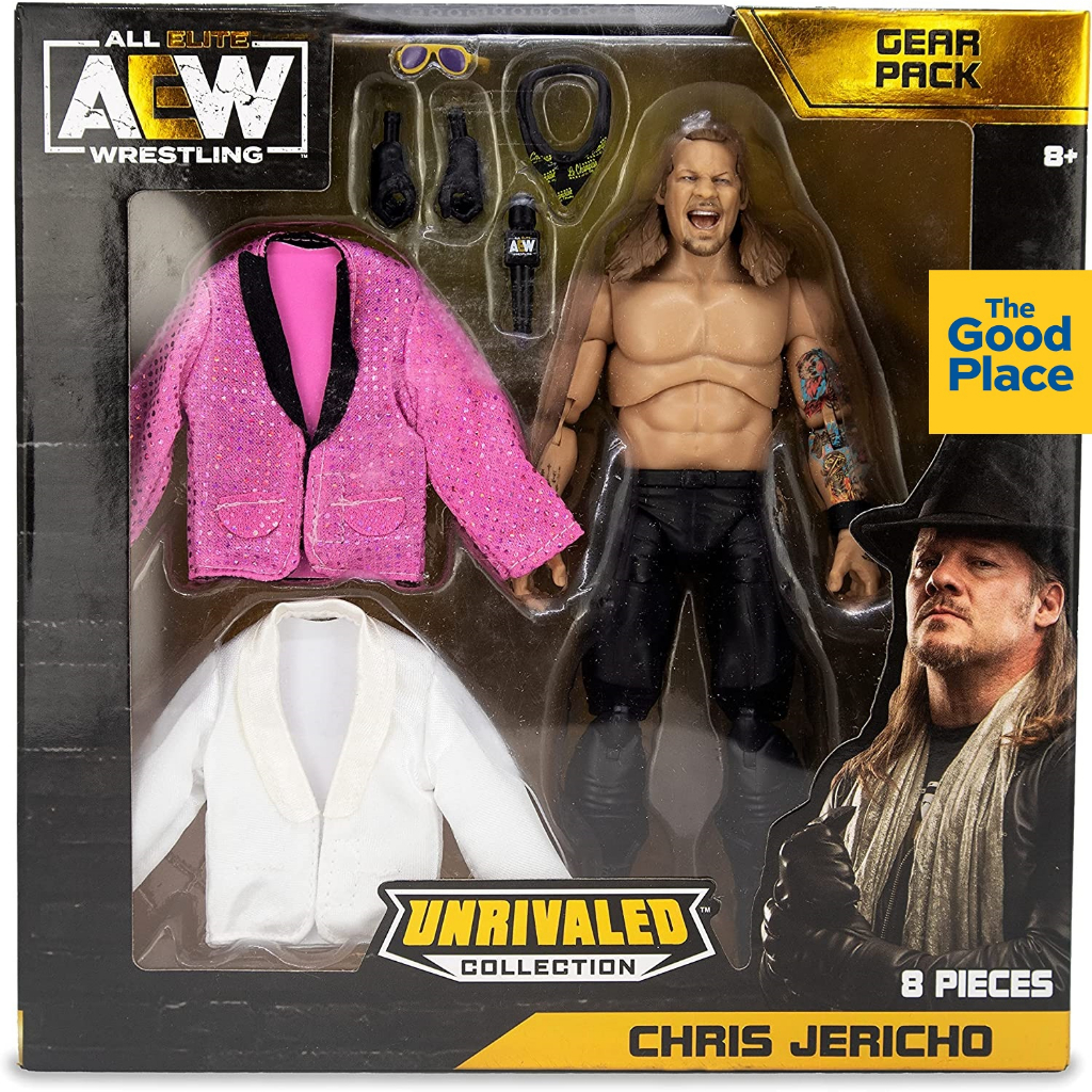 JAZWARES AEW Wrestling Unrivaled Collection Chris Jericho Gear Pack