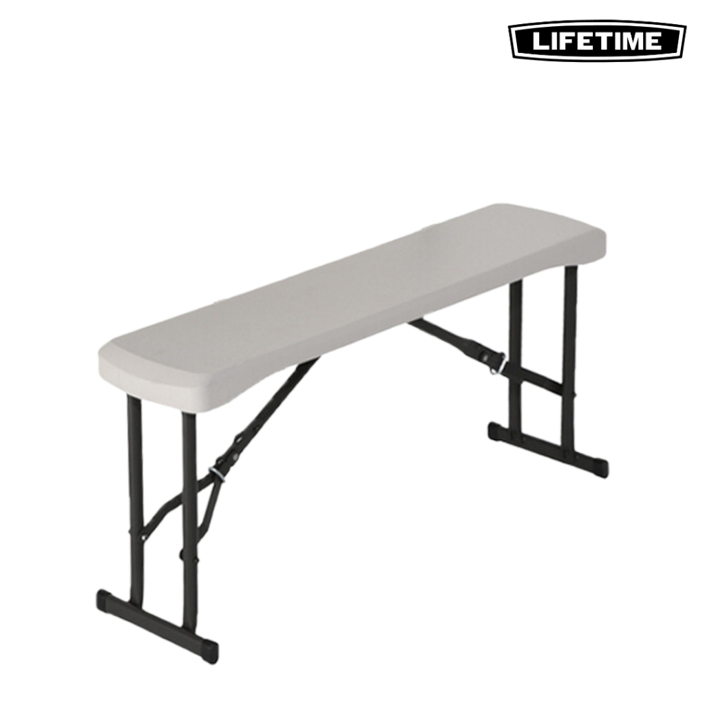 Lifetime USA 37 Inch Almond Sturdy Bench- Durable, Comfortable, Easy Maintenance, Sustainable Design