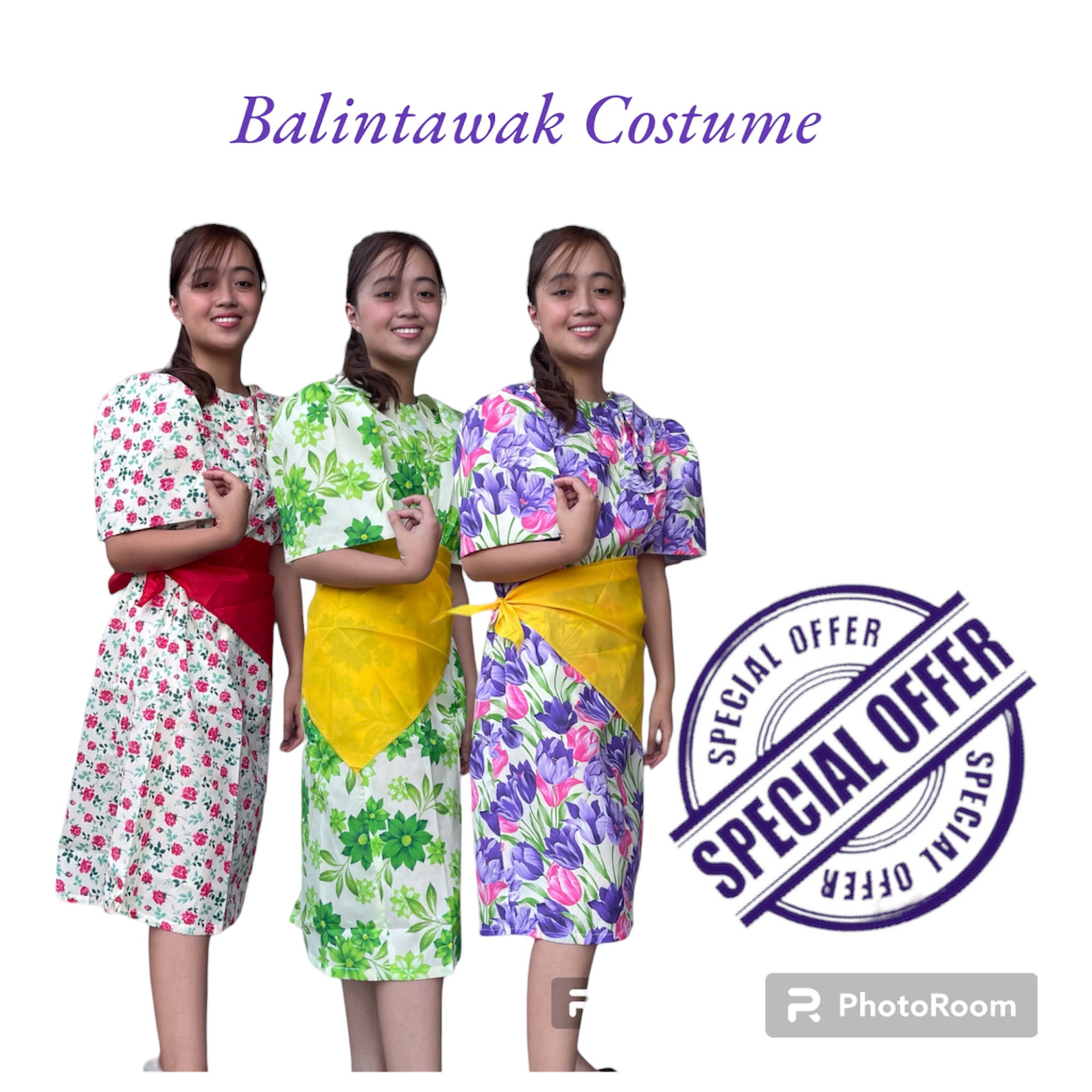 TRADITIONAL FILIPINIANA ATTIRE BALINTAWAK /COSTUME FOR GIRLS