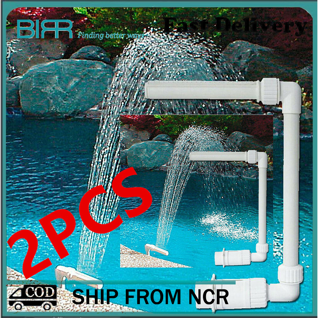 2PCS Adjustable Swimming Pool Waterfall Fountain Kit Fountain Water Spay Pool Spa