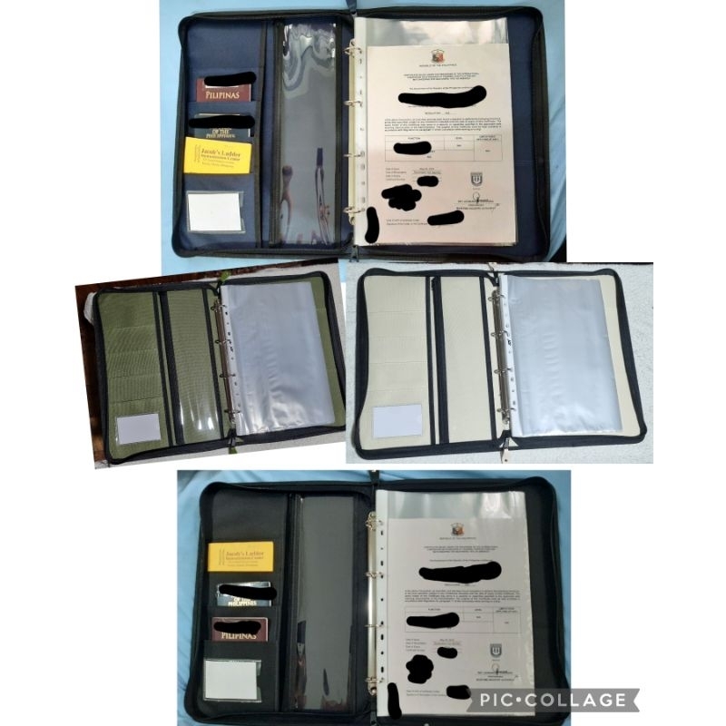 LONG/LEGAL Document and File Organizer / Portfolio / Leather Folder