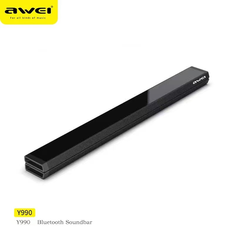 Awei Y990 Wireless Bluetooth V5.0 Speaker Home Theater TV Sound Bar 100W Dual Speakers