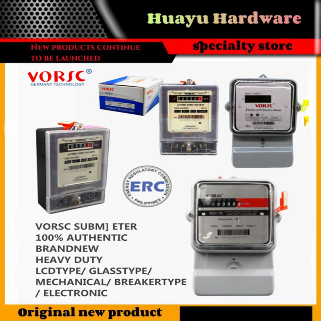 DIRECT SUPPLIER VORSC SUB METER'S LCD TYPE/GLASS TYPE/MECHANICAL/BREAKER TYPE/ELECTRONIC