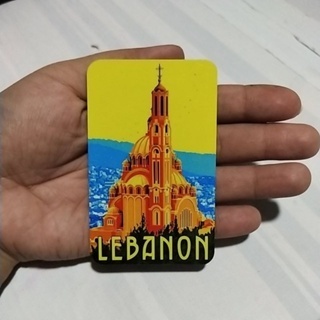 International Vintage Design Rubber Ref Magnet - (Lebanon) Vintage