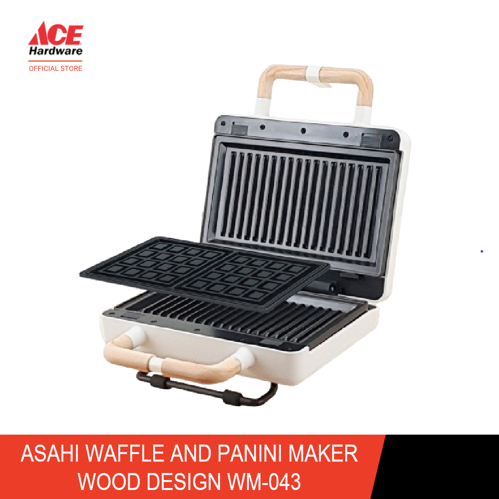 Asahi Waffle and Panini Maker Wood Design WM-043