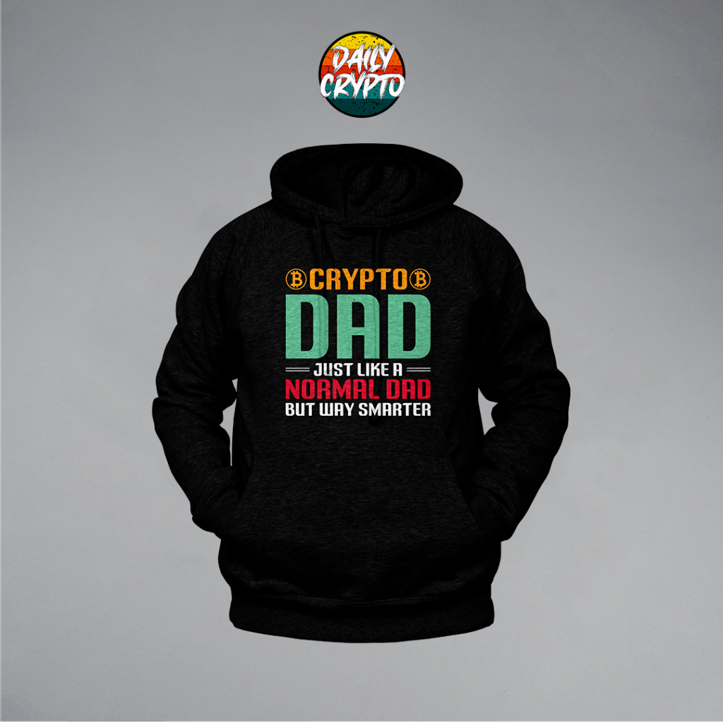 CRYPTO DAD JUST A NORMAL DAD HOODIE PULLOVER JACKET | SWEATER | CRYPTO CURRENCY | AAA PREMIUM