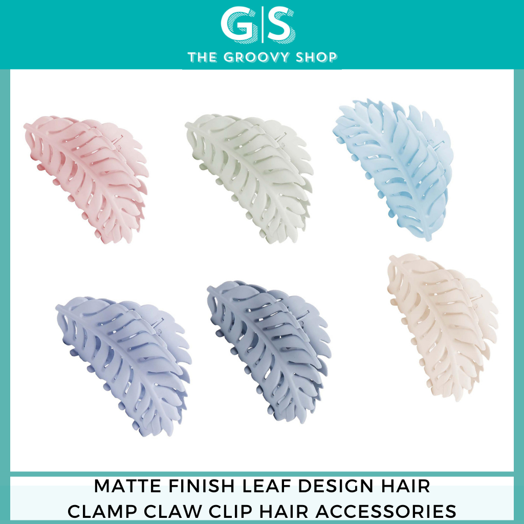 Joy Fashion Matte Finish Leaf Design Hair Clamp Claw Clip Hair Accessories