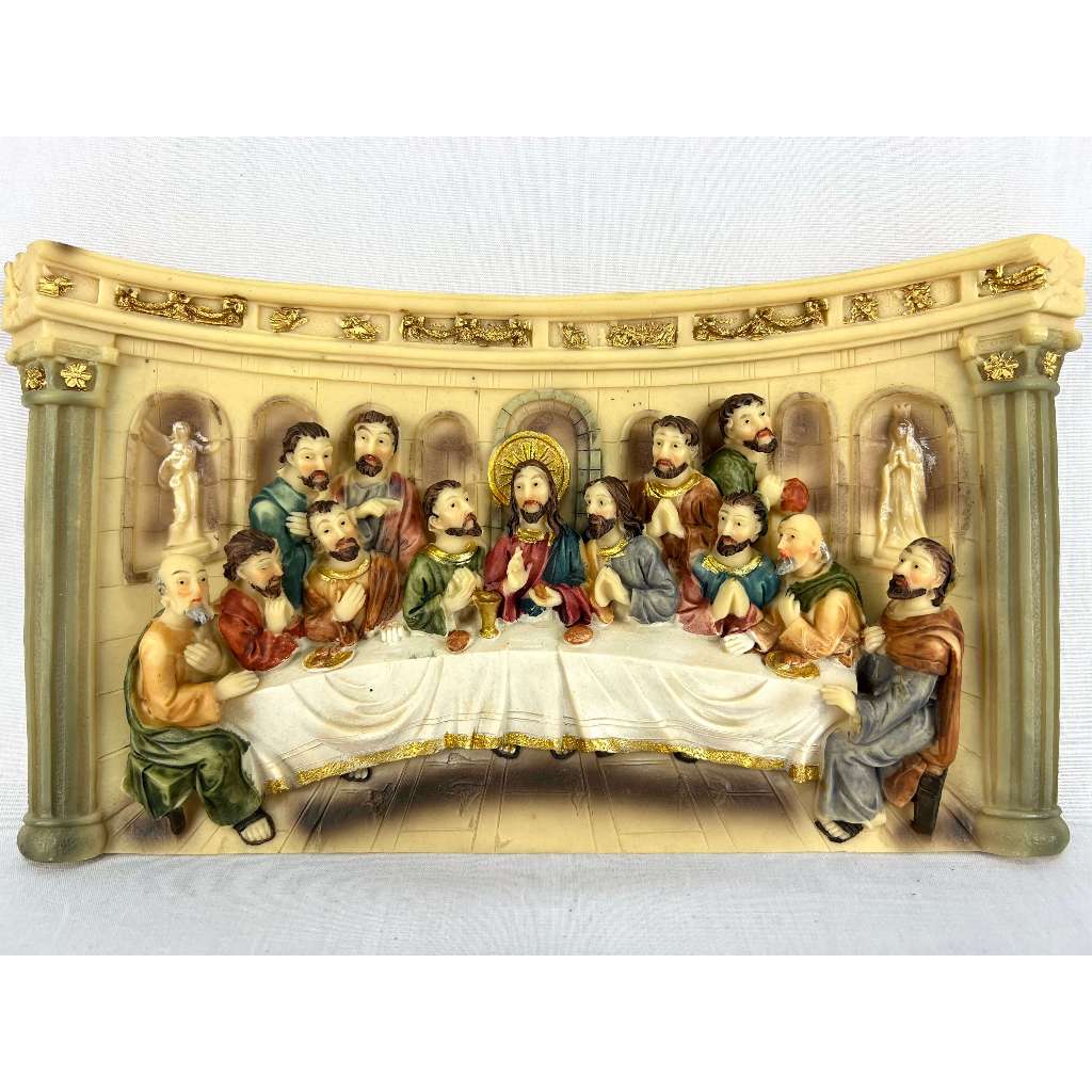 Hanging Mini Last Supper Wall Decor Figurine Sculpture - Home Decor, Religious Item, Collection