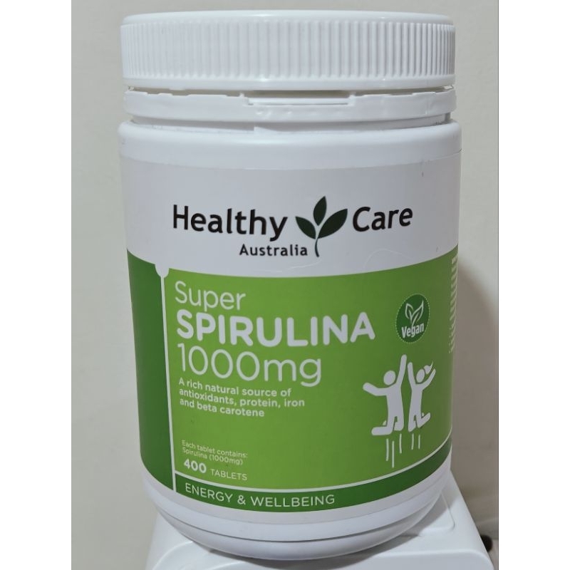 Healthy Care Super Spirulina tablet 1000mg antioxidant energy detox health multivitamin supplement