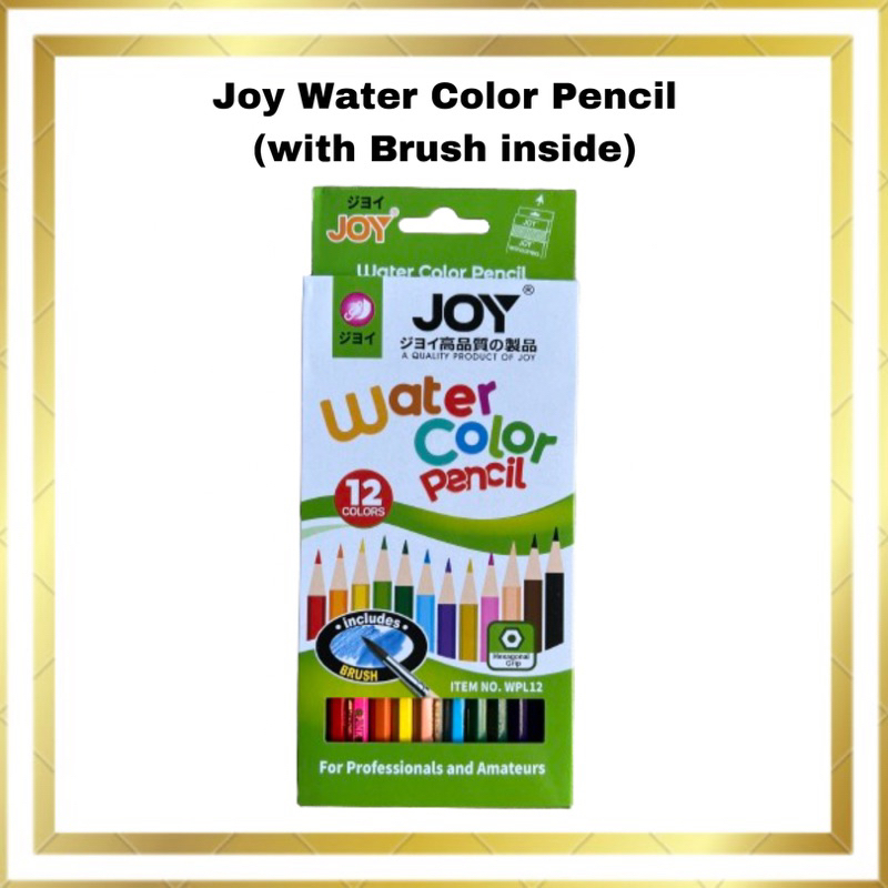 Joy Water Color Pencil 12colors or 24colors with Brush colour pencil