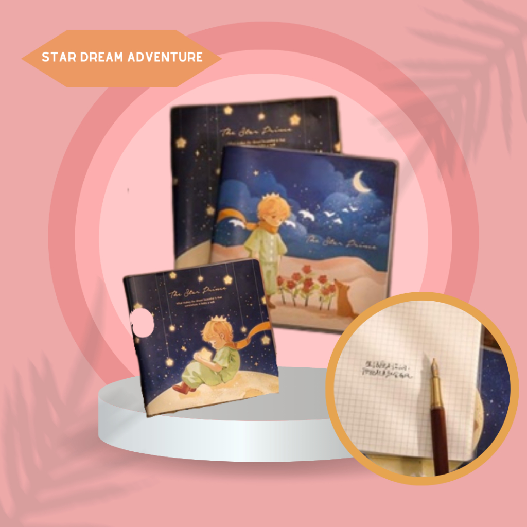 Special Series of Star Dream Adventure Small Square Grid Diary Journal Planner Notebook