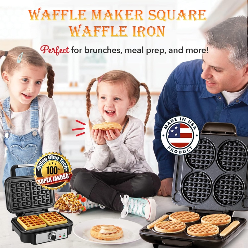 2 in 1 Electric Sandwich Maker Waffle Maker Breakfast Maker Toaster Maker Panini Maker