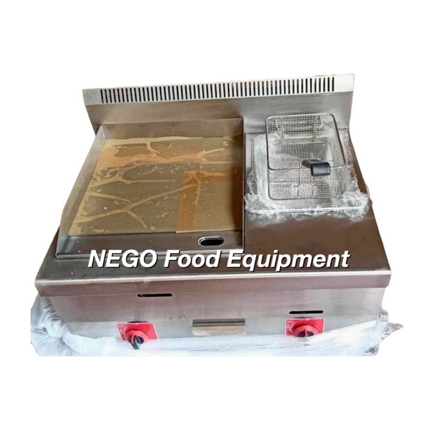 Commercial Gas Griddle with Fryer Heavy Duty