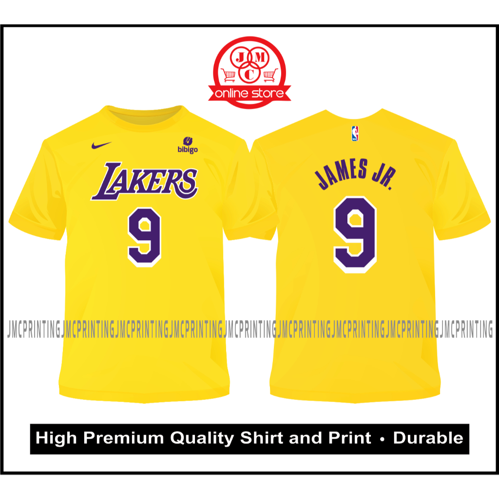 LA Lakers Bronny James 9 Jersey T-Shirt Premium Quality