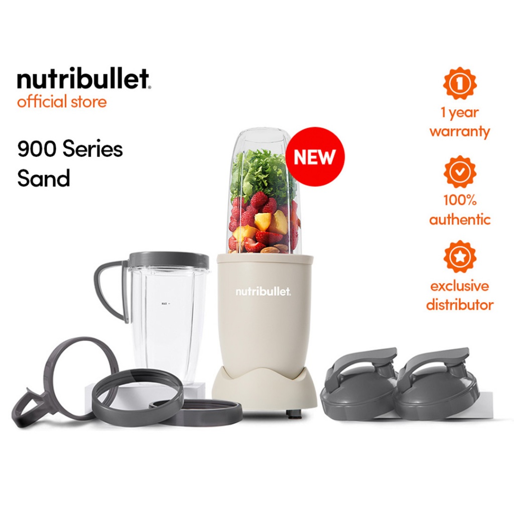 Nutribullet 900 Blender Ice Crushing Nutrition Extractor Safety Lock Matte Sand