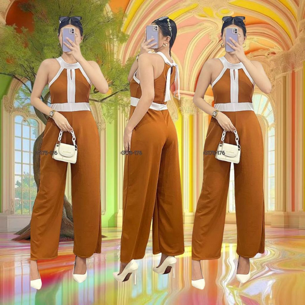 Round neck Sleeveless Overall Erika Jumpsuit For women