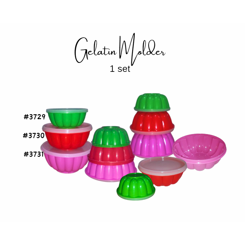 Plastic 3729 GELATIN MOLD / Cooking Baking Desserts Cake Jello Jelly Gulaman Cathedral Cake