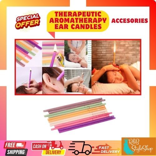 R&B "Eco Harmony Ear Essence: Therapeutic Aromatherapy Ear Candles (2pcs/Set)"