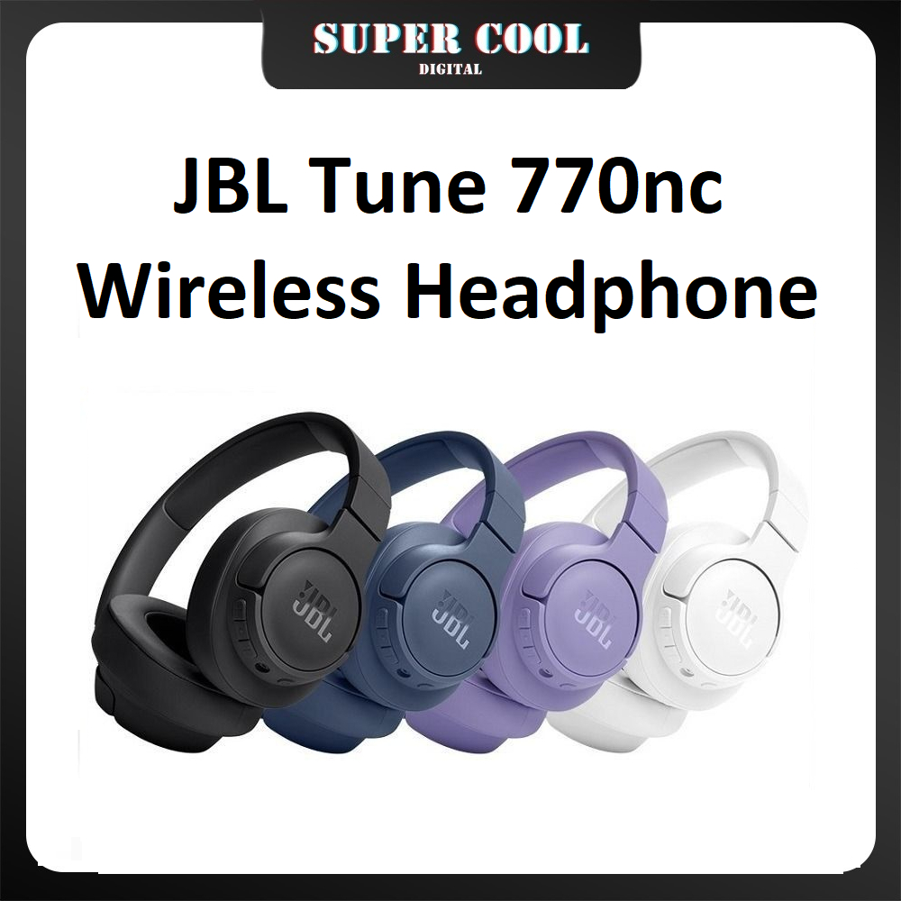 JBL Tune 770nc Wireless Over Ear Headhone Wireless Over Ear Acive Noise Cancellation Headphones Noise Cancellation Headphones