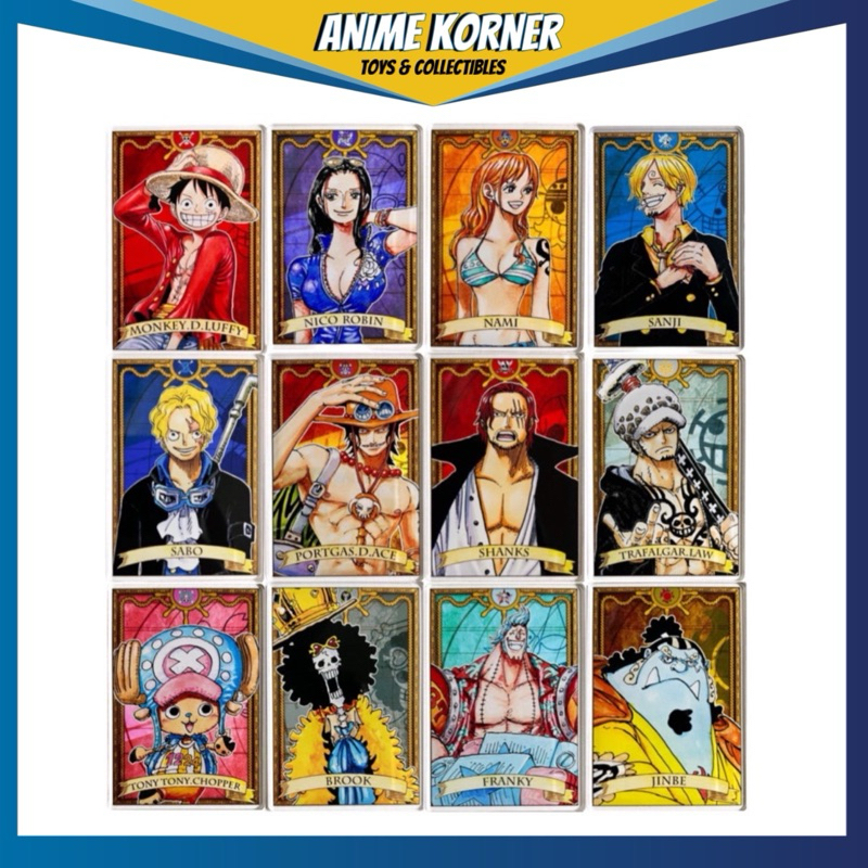 One Piece Status Card Collection (Official) Luffy Zoro Sanji Law Nami Shanks Robin Chopper Sabo Ace