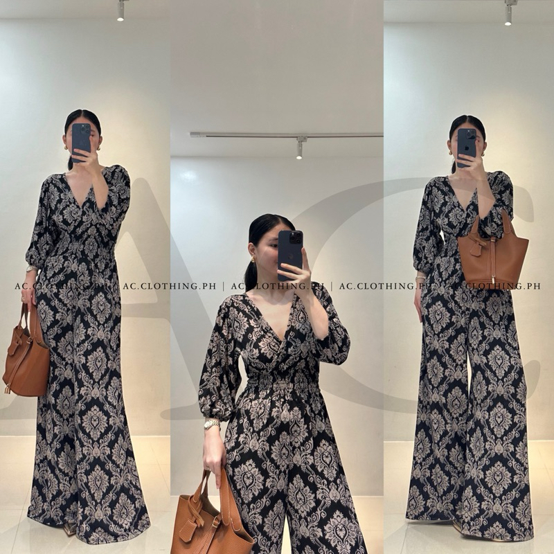 ALMIRA PLUS SIZE SMOCKING JUMPSUIT JUMPSUIT PLUS SIZE JUMPSUIT WOMEN