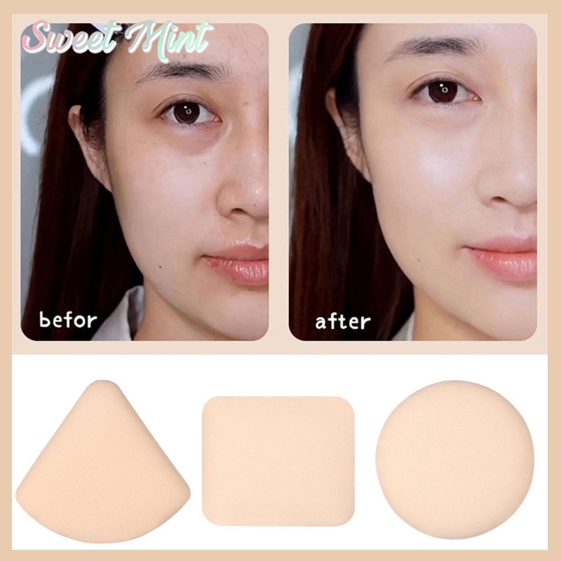 Sweet Mint Soft Cosmetics Puff Air-Cushion Concealer Foundation Powder Smooth Makeup Sponge Puff
