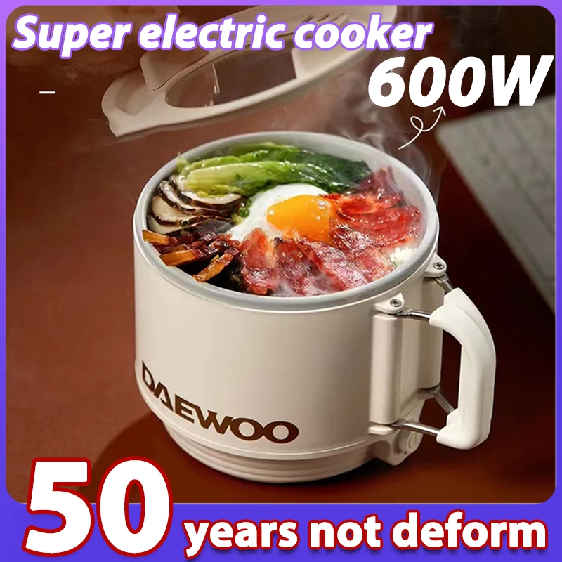 600W Electric skillet Mini Rice Cooker Small Non Stick Hot Pot Multil Electric Cooker