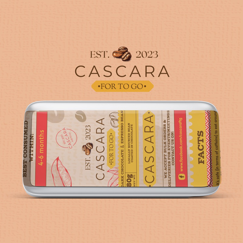 CASCARAftg Sampler Dark Chocolate 25g (Coffee Bean coated with chocolate)