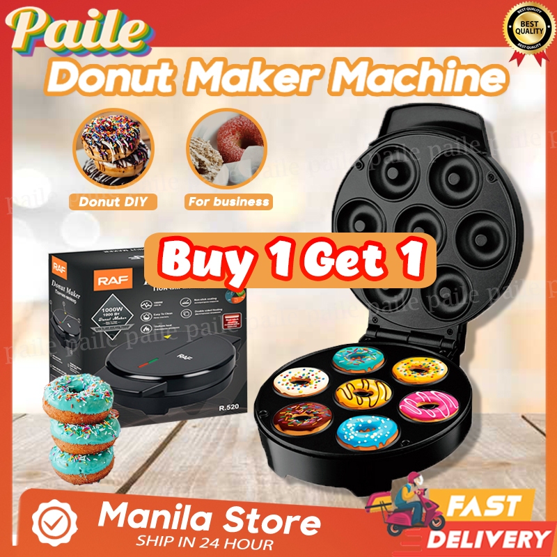 7 Hole Donut Maker Machine Electric Doughnut Maker Waffle Maker Machine Double Sided Heating