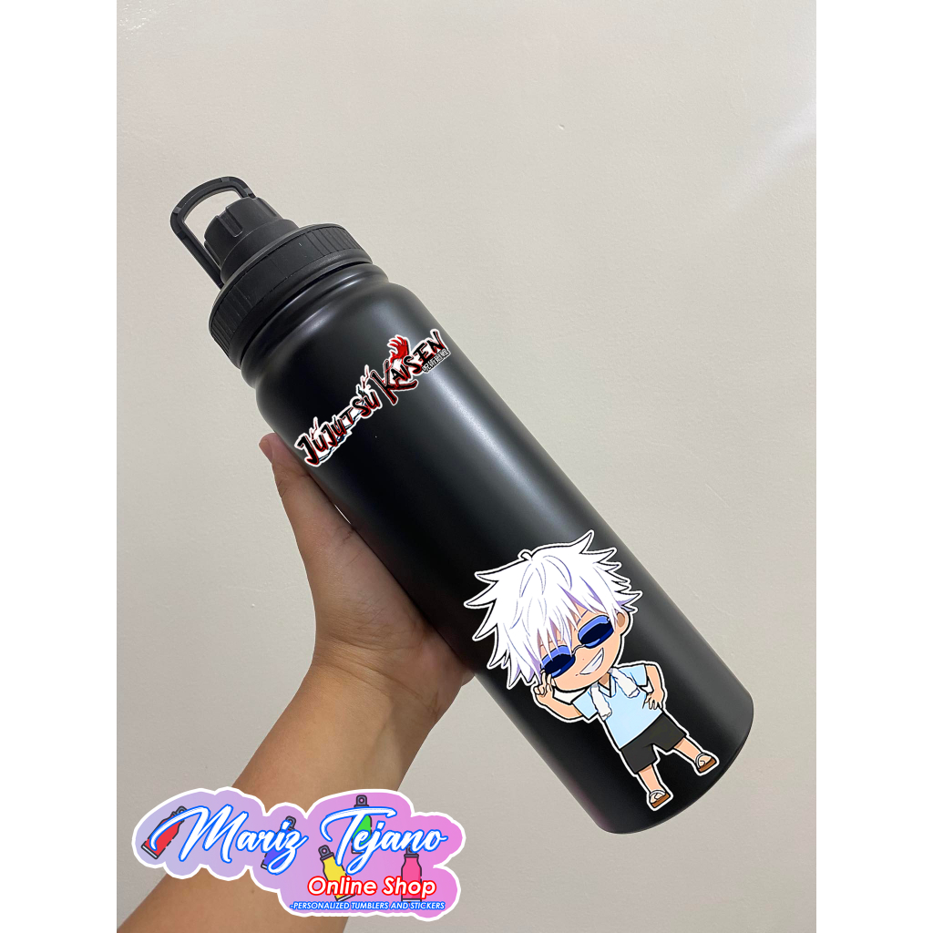 Jujutsu Gojo Smile Peace Tumbler Vacuum Flask High-Grade Stainless Steel 800ML BY MT ONLINE SHOP