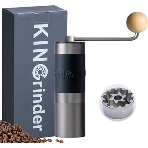 Kingrinder K2 Manual Coffee Grinder with straight handle & upgraded catch up - King Grinder K2