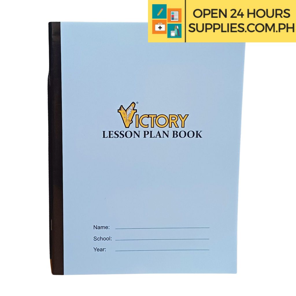 Victory Lesson Plan Book 210 Mm X 280 80 Leaves, 549 Lines Blue