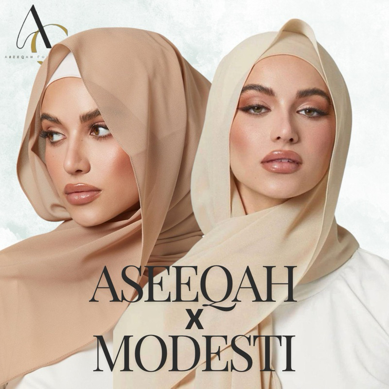 ASEEQAH x MODESTI HIJAB NONSLIP PREMIUM CHIFFON