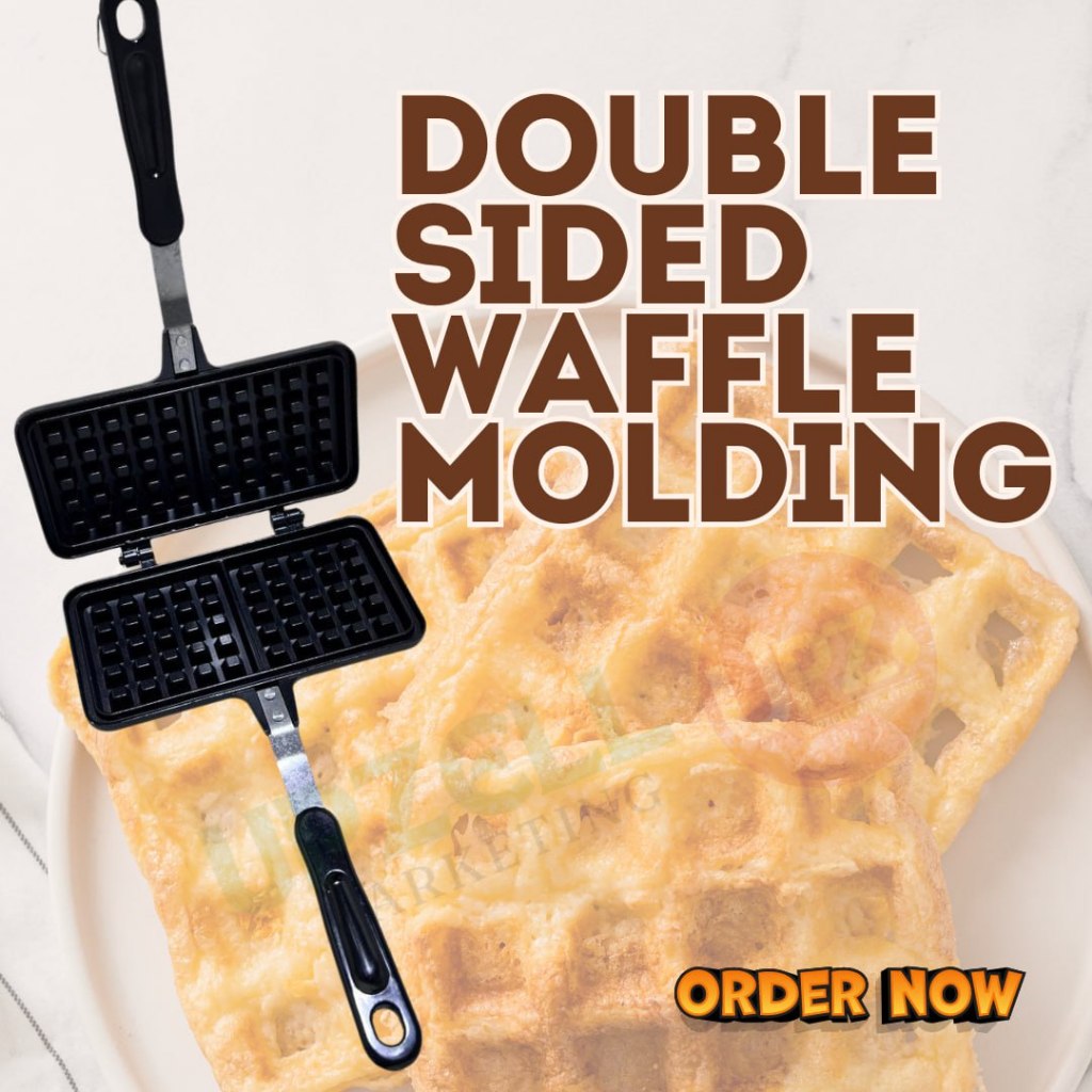 Rectangle Waffle Maker Non-Stick – Perfectly Cooked Waffles Every Time, Non-Stick with Easy Cleanup!