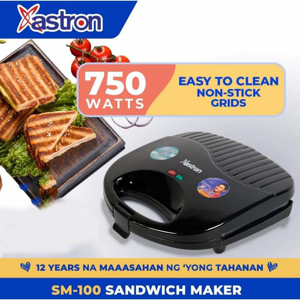 ASTRON Non Stick Sandwich Gourmet Maker Double Sided Quick Toast Bread Maker SM-100