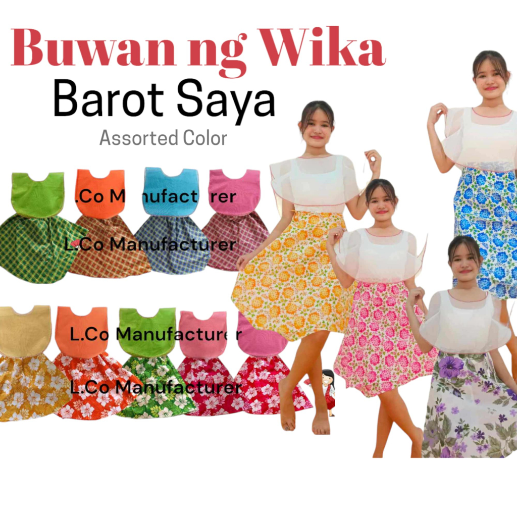 Dp LII'S APPAREL'S/ FILIPINO TRADITIONAL ATTIRE/FILIPINIANA/FLORAL BARO'T SAYA